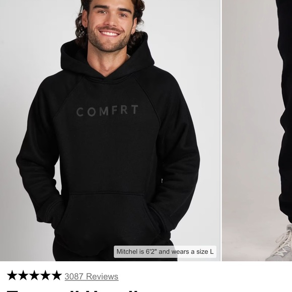 Women's Black Cozy Hoodie - Picture 3 of 4